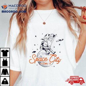 Saturn Space City Texas Vintage Tshirt