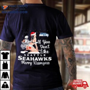 Seattle Seahawks Merry Kissmyass Christmas Ugly Sweater Tshirt