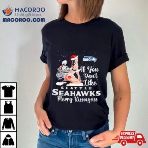 Seattle Seahawks Merry Kissmyass Christmas Ugly Sweater Tshirt