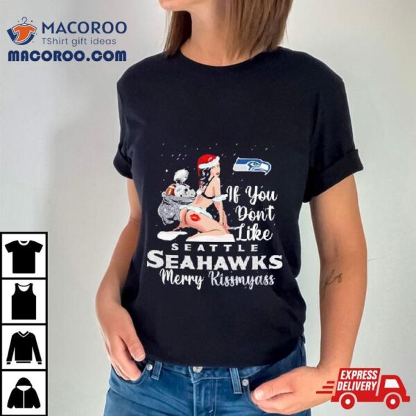 Seattle Seahawks Merry Kissmyass Christmas Ugly Sweater