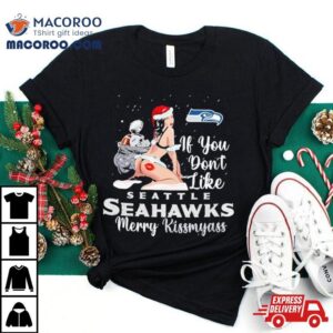 Seattle Seahawks Merry Kissmyass Christmas Ugly Sweater Tshirt