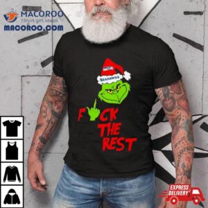 Seattle Seahawks Santa Grinch Fuck The Rest Christmas Tshirt