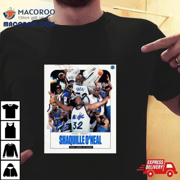 Shaquille O’neal 35th Anniversary This Season Jersey Number Retirement Shirt