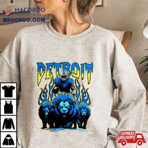 Skeleton Lions Detroit Lions Football Tshirt