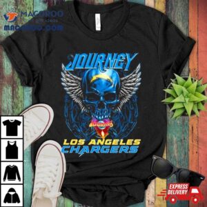 Skull Wings Journey Los Angeles Chargers Tshirt