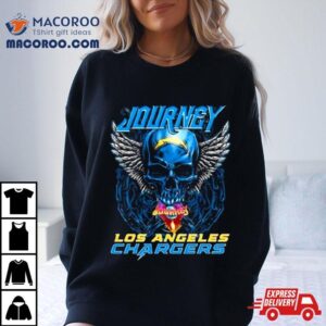 Skull Wings Journey Los Angeles Chargers Tshirt