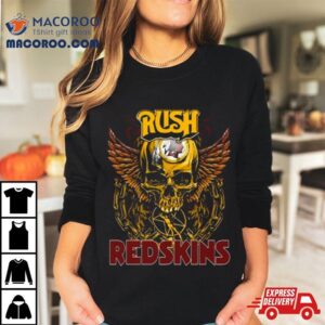 Skull Wings Rush Washington Redskins Tshirt