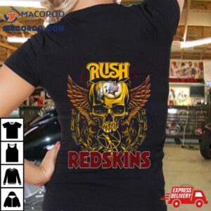 Skull Wings Rush Washington Redskins Tshirt