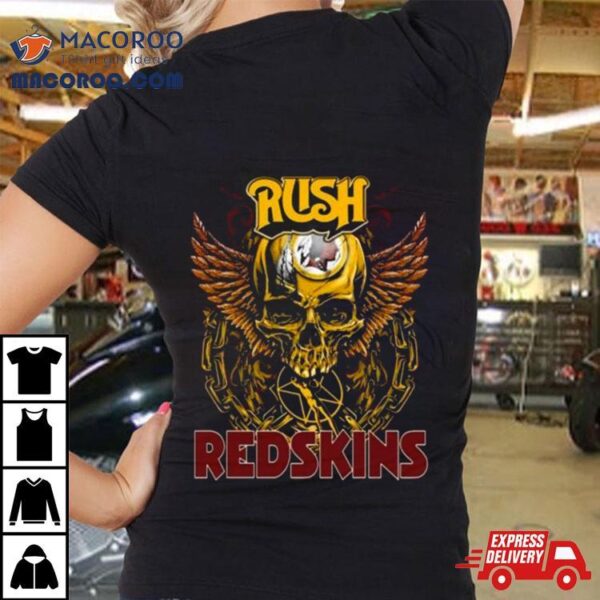 Skull Wings Rush Washington Redskins 2023 Shirt