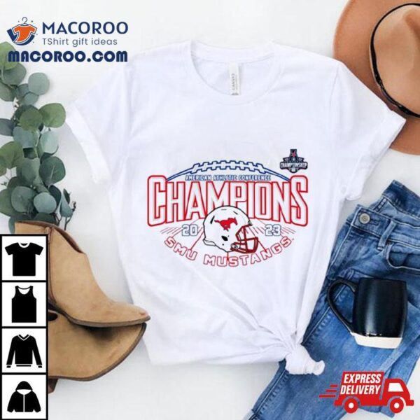 Smu Mustangs 2023 Aac Champions Football Shirt