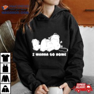 Snoopy I Wanna Go Home Cartoon Tshirt