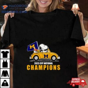 Snoopy Michigan Wolverines Cfp National Champions Tshirt