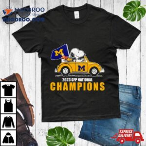 Snoopy Michigan Wolverines 2023 Cfp National Champions Shirt