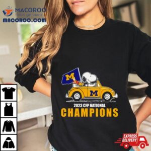 Snoopy Michigan Wolverines Cfp National Champions Tshirt