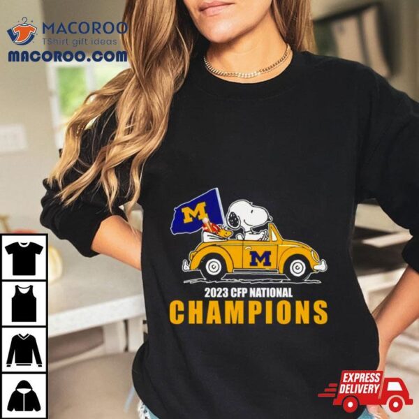 Snoopy Michigan Wolverines 2023 Cfp National Champions Shirt