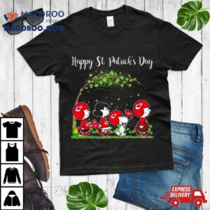 Snoopy Peanuts Kansas City Chiefs Happy St.patrick’s Day 2024 T Shirt