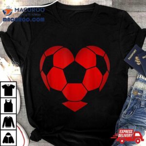 Soccer Heart Valentine’s Day For Boys Girls Kids Shirt