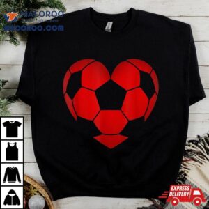 Soccer Heart Valentine S Day For Boys Girls Kids Tshirt