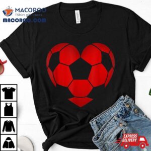 Soccer Heart Valentine S Day For Boys Girls Kids Tshirt