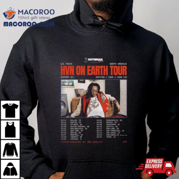 Sofaygo Will Be Joining Lil Tecca On His Hvn On Earth Tour T Shirt