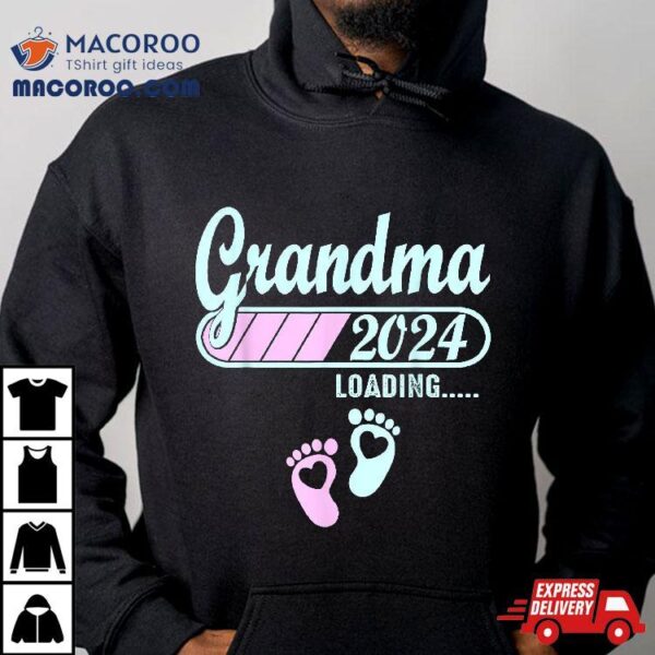 Soon To Be Grandma 2024 Loading Bar Shirt