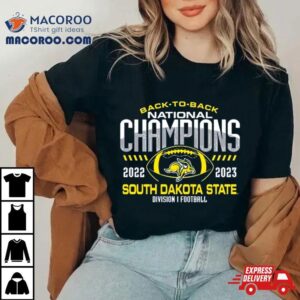 South Dakota State Jackrabbits Back To Back Fcs Football National Champions Tshirt