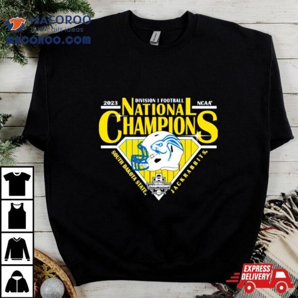 South Dakota State Jackrabbits Blue 84 2023 Fcs Football National Champions T Shirt