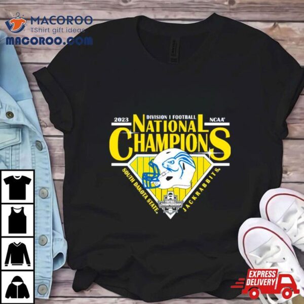 South Dakota State Jackrabbits Blue 84 2023 Fcs Football National Champions T Shirt