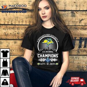 South Dakota State Jackrabbits Fcs National Champions Let S Go Jacks Logo Tshirt