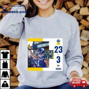 South Dakota State Jackrabbits Win Montana Grizzlies Fcs Division I Football National Champions Final Score Tshirt