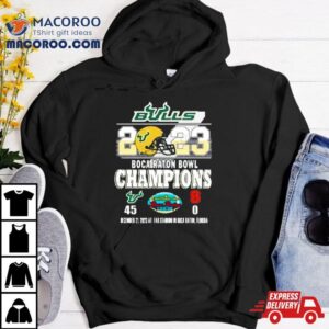 South Florida Bulls Boca Raton Bowl Champions Tshirt