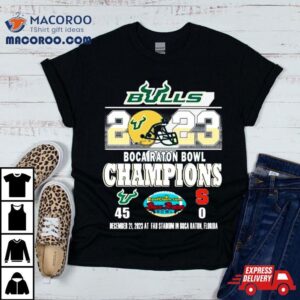 South Florida Bulls Boca Raton Bowl Champions Tshirt