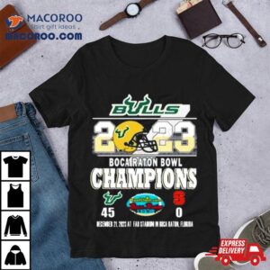 South Florida Bulls Boca Raton Bowl Champions Tshirt