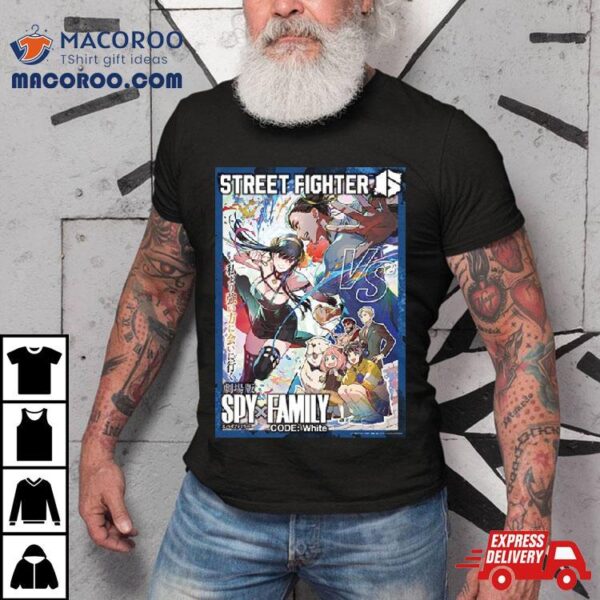 Spy X Family Code White Movie X Street Fighter 6 Collaboration Project Yor Vs Chun Li T Shirt