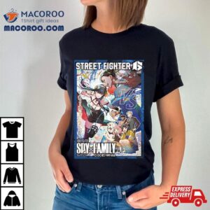 Spy X Family Code White Movie X Street Fighter Collaboration Project Yor Vs Chun Li Tshirt