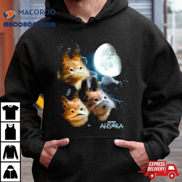 Star Wars Ahsoka Three Loth Cat Moon T Shirt
