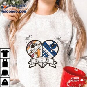 Star Wars R2-d2 Bb-8 Droid Heart Valentine’s Day Shirt