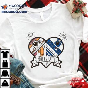 Star Wars R2-d2 Bb-8 Droid Heart Valentine’s Day Shirt