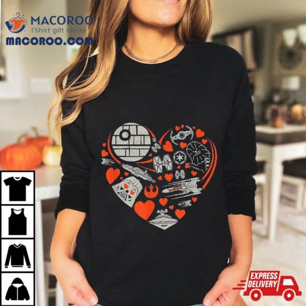 Star Wars Valentine’s Day Heart Galaxy Shirt