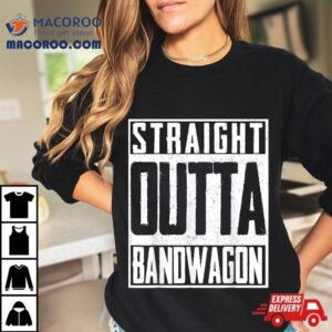 Straight Outta Bandwagon Geek Football Fan Tshirt