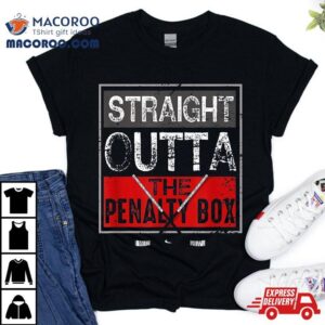 Straight Outta The Penalty Box Ice Hockey Sticks Tshirt