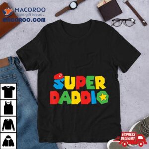 Super Gamer Dad Unleashed Celebrating Fatherly Powers Tshirt