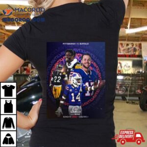 Super Wildcard Weekend Buffalo Bills Versus Pittsburgh Steelers Nfl Playoff Poster Tshirt