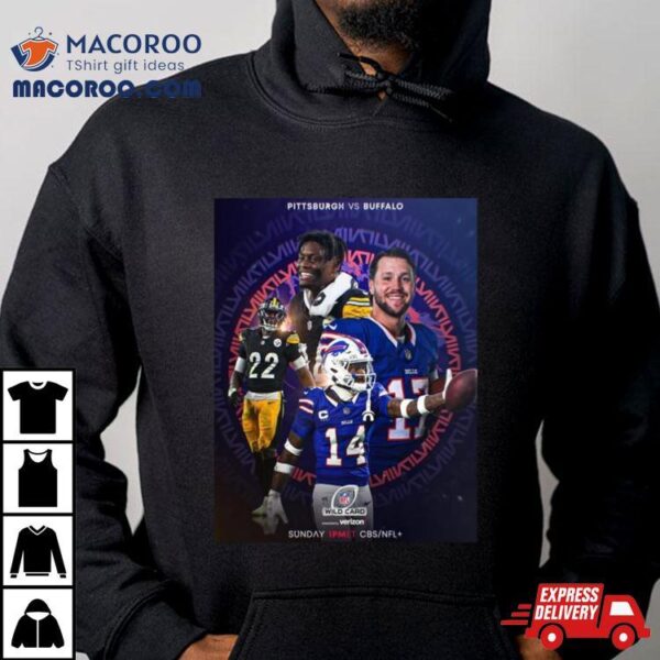 Super Wildcard Weekend Buffalo Bills Versus Pittsburgh Steelers Nfl Playoff Poster T Shirt