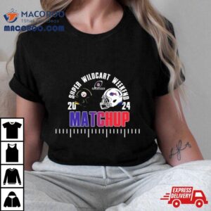 Super Wildcard Weekend Pittsburgh Steelers Versus Buffalo Bills Nfl Playoff January Th At Highmark Stadium Head To Head Helmet Tshirt