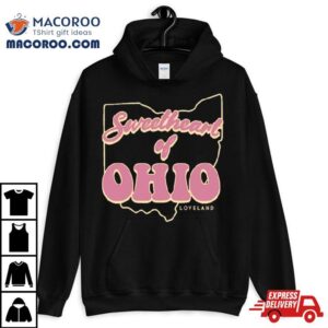 Sweetheart Of Ohio Script And Background Tshirt