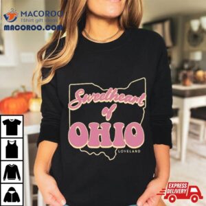 Sweetheart Of Ohio Script And Background Tshirt