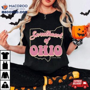 Sweetheart Of Ohio Script And Background Tshirt