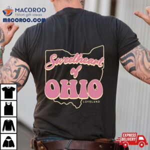 Sweetheart Of Ohio Script And Background Tshirt