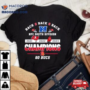 Tampa Bay Buccaneers Nfc South Division Champions 2021 2022 2023 Go Bucs Shirt